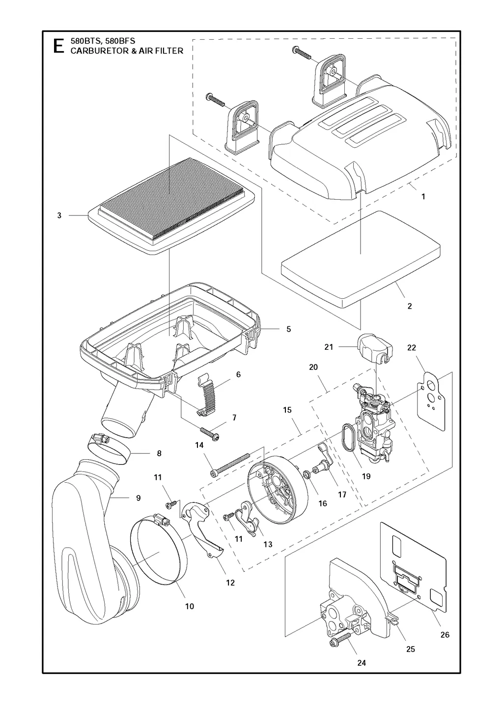 Husqvarna bladblazer onderdelen tekening – Husqvarna bladblazer onderdelen en spare parts