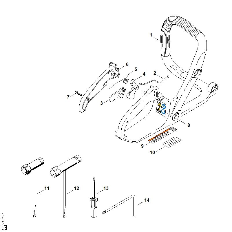 STIHL kettingzaag onderdelen tekening – overzicht van alle STIHL onderdelen en kettingzaag reservedelen